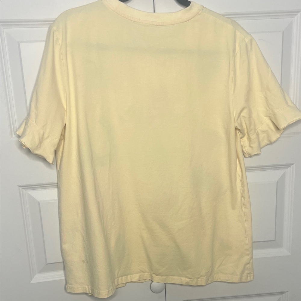 Layerz Texas Graphic Tee Women’s Medium Yellow Western Icons Short Sleeve - Picture 5 of 7